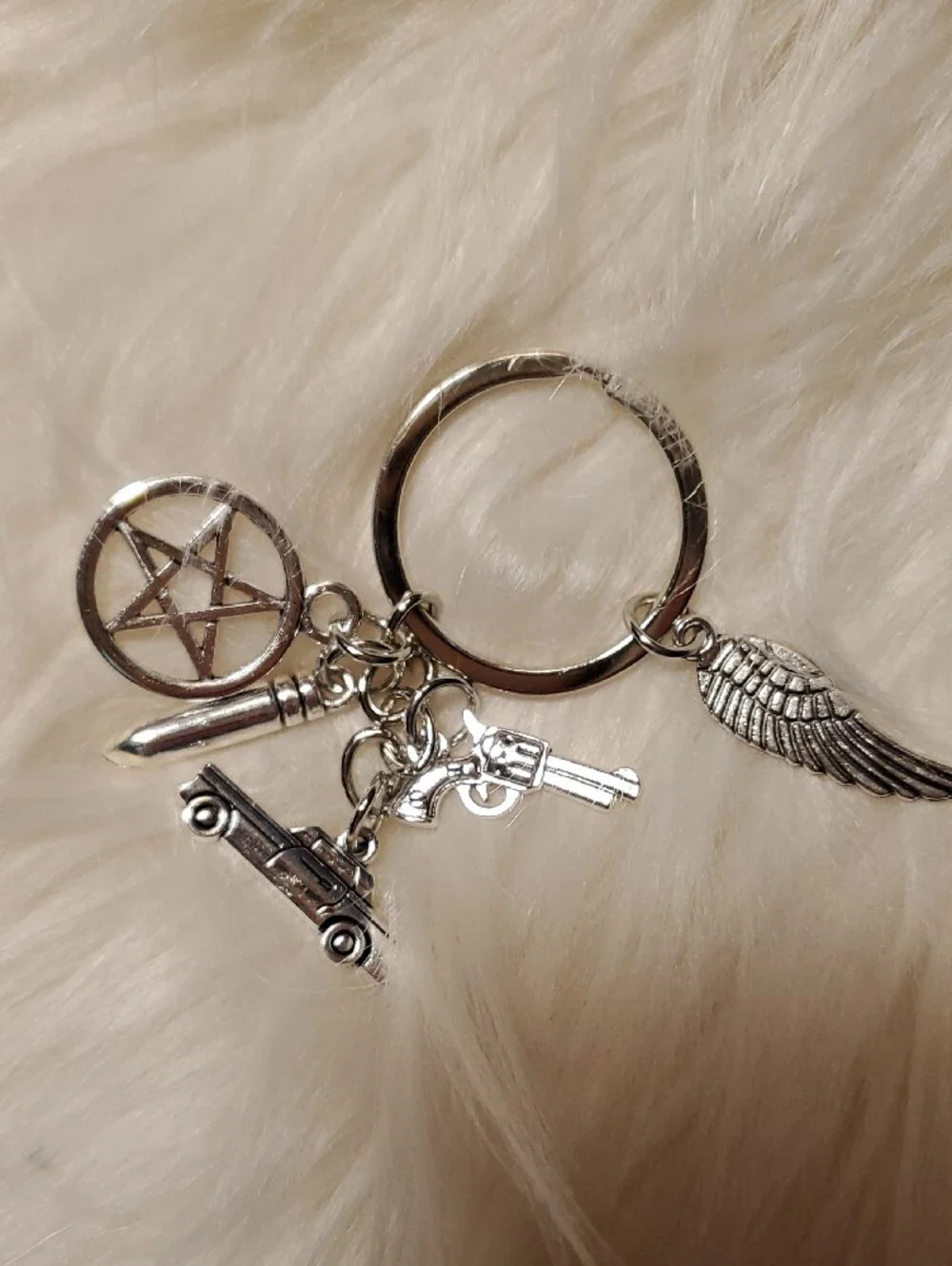 'I'd Rather Be Watching Supernatural' Sticker And Keychain Bundle